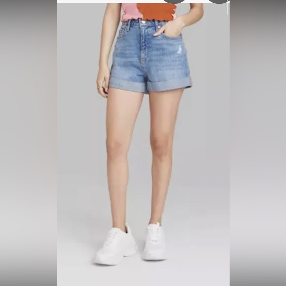 Wild Fable Super High-Rise Rolled Cuff Shorts